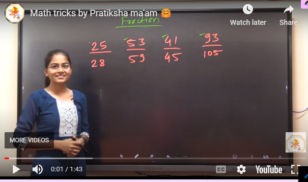 Math tricks by Pratiksha ma'am